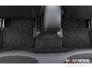 Jeep Renegade All Weather Floor Mats - Front + Rear - Rubber Woven Carpet - Black 